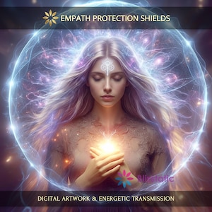 Empath Energetic Protection Shields: Charged Digital Artwork + Personal Report & Energetic Transmission
