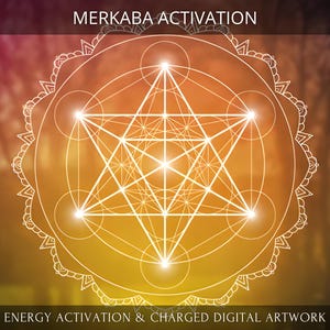 Merkaba Charged Digital Artwork + Energetic Transmission with a Personal Report