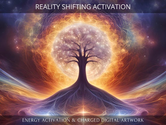 Reality Shifting Charged Digital Artwork + Energetic Transmission with a Personal Report