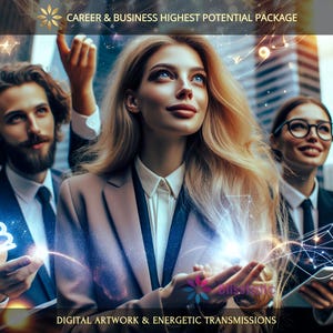 Career and Business Highest Potential Package: Charged Digital Artwork + Personal Report & Energetic Transmissions