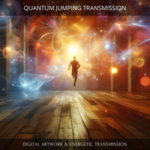 Saut quantique : Œuvre d'art numérique chargée + Rapport personnel et transmission énergétique