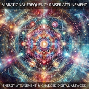 Vibrational Frequency Raiser Attunement + Charged Digital Artwork