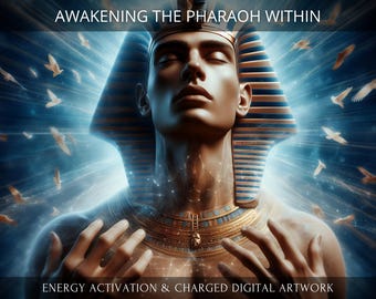 Awakening the Pharaoh Within Charged Digital Artwork + Energetic Transmission with a Personal Report