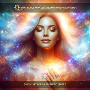 Continuous Aura Deep Cleanse, Harmonization and Upgrade Charged Digital Artwork + Energetic Profile with a Personal Report