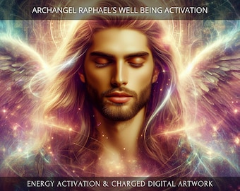 Archangel Raphael&#39;s Well Being Energetic Activation + Charged Digital Artwork