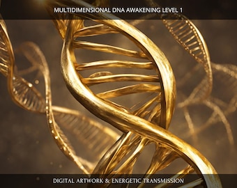 Multidimensional DNA Awakening Level 1: Charged Digital Artwork + Personal Report & Energetic Transmission