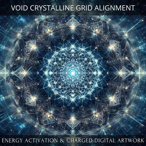 Void Crystalline Grid Alignment Charged Digital Artwork + Energetic Transmission with a Personal Report