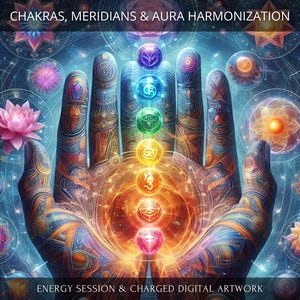 Limpeza, Harmonização, Equilíbrio e Ativação de Chakras, Meridianos, Nadis e Aura + Arte Digital Carregada