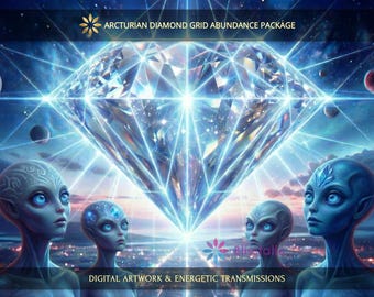 Arcturian Diamond Grid Abundance Infrastructure Package: Charged Digital Artwork + Personal Report & Energetic Transmissions