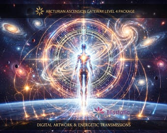 Arcturian Quantum Ascension Gateway Level 4 Package: Charged Digital Artwork + Personal Report & Energetic Transmissions