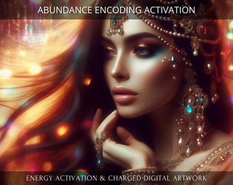 Abundance Encoding Energetic Activation + Charged Digital Artwork