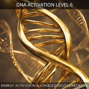 Multidimensional DNA Level 6 - 200.000 strands Charged Digital Artwork + Energetic Transmission with a Personal Report