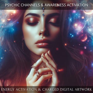 Psychic Channels and Awareness Energetic Activation + Charged Digital Artwork