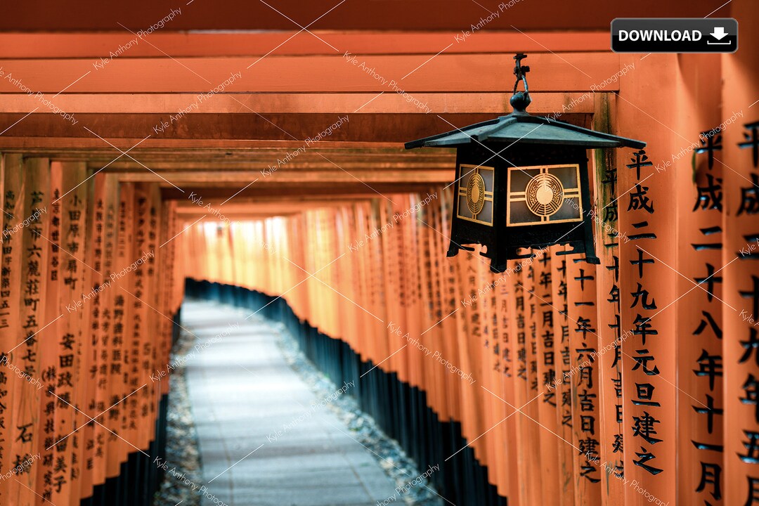 Digital Download, Limited Edition: Fushimi Inari Path, Kyoto Japan ...