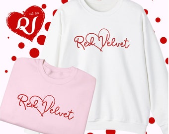 Red Velvet Valentine Style Sweatshirt | Kpop Sweater | ReVe Merch | Unisex Heavy Blend Crewneck Sweatshirt