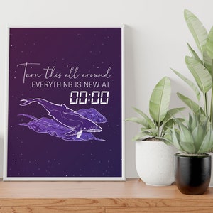 BTS wall art deco | bts typography quote print  | bts digital download print | kpop print | bts lyrics | BTS aesthetic | zero oclock