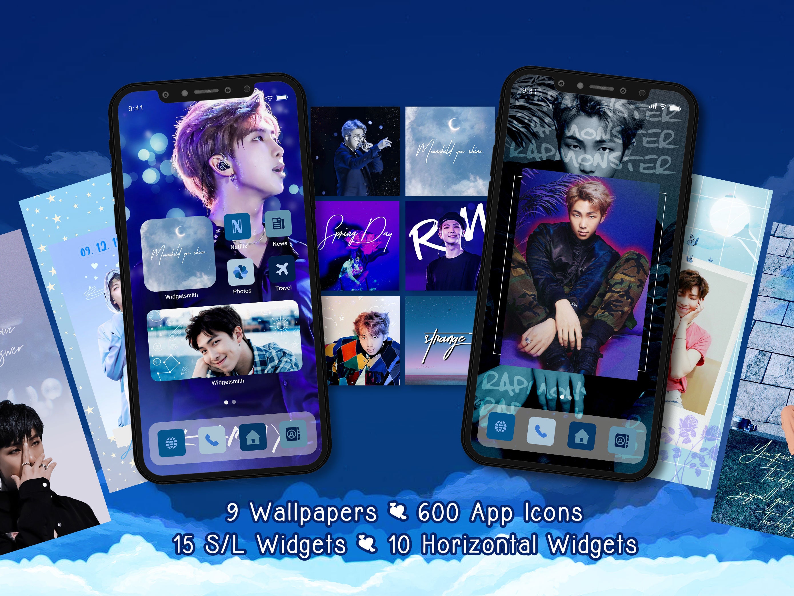 BTS IOS14 App Icons Kim Namjoon Rm Ios 14 Aesthetic Ios 14 Themes Ios ...