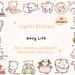 Kawaii Daily Life Digital Planner Stickers | Everyday Digital Stickers ...