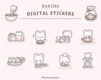 Mood Digital Stickers Goodnotes Stickers Cute Hand Draw Digits Stickers ...