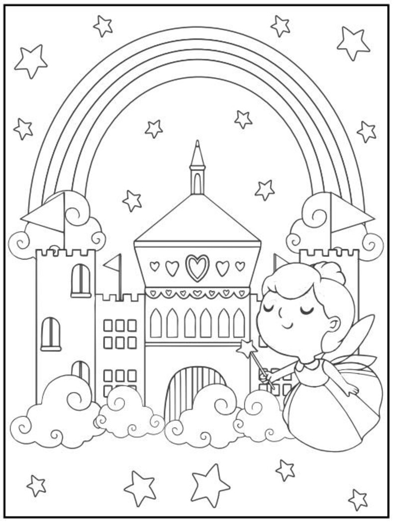 40 Fariy Coloring Pages - Etsy