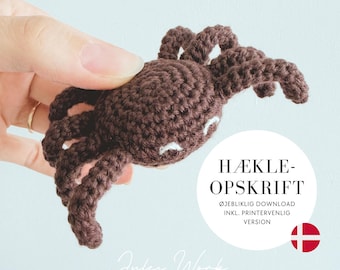 Jules Work - Hæklet edderkop (DANISH PATTERN PDF)