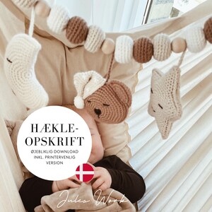 Hækleopskrift Barnevognskæde (DANISH PATTERN PDF) Jules Work