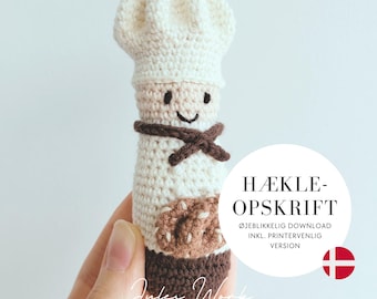 Jules Work - Hækleopskrift Bager (DANISH PATTERN PDF)