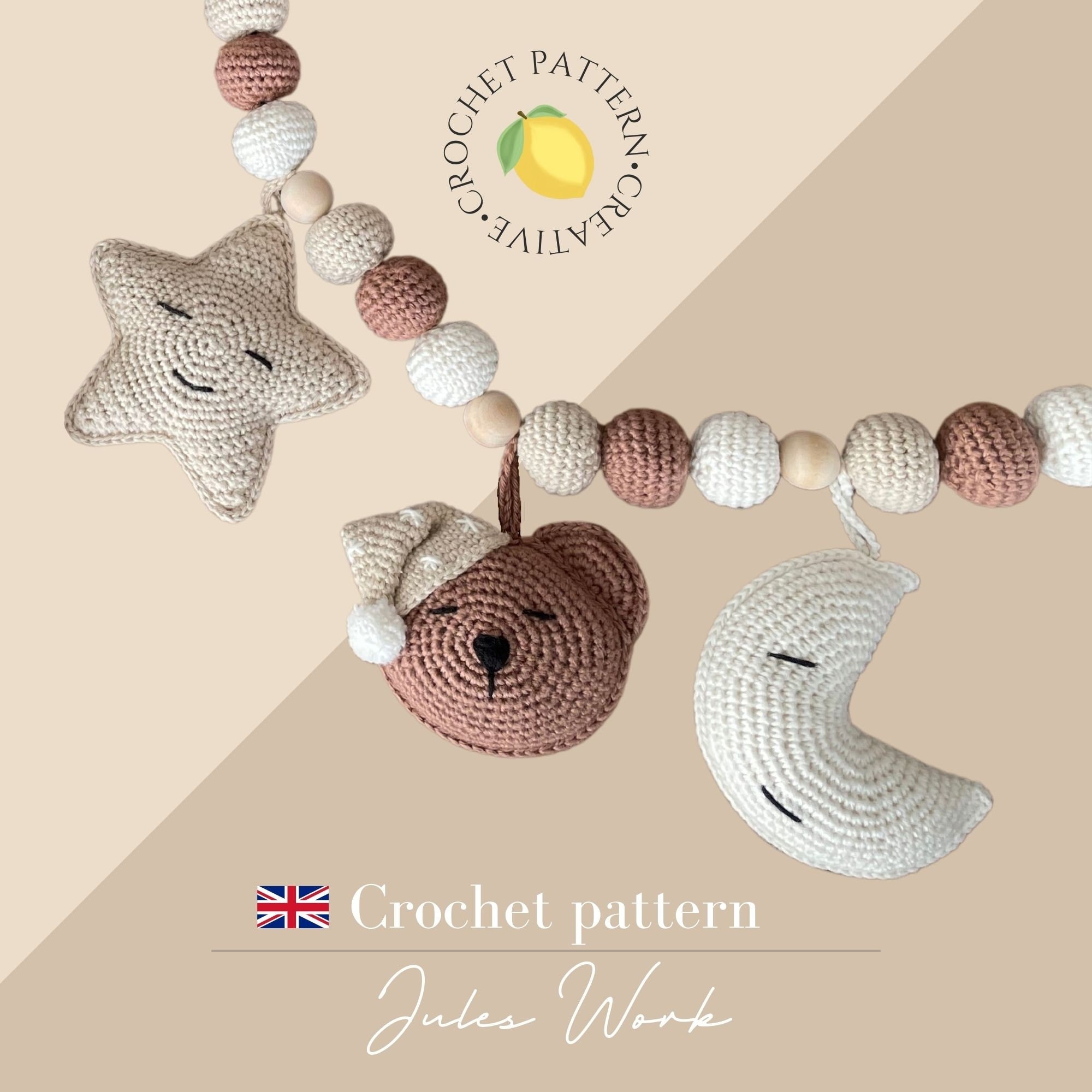 Jules Work Crochet Pattern Stroller Chain ENGLISH PATTERN PDF Etsy