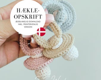 Hækleopskrift Naturtro sut (DANISH PATTERN PDF) Jules Work