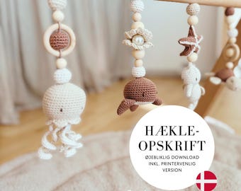 Hækleopskrift Aktivitetskæde (DANISH PATTERN PDF) Jules Work
