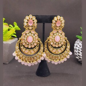Boucles d'oreilles Polki