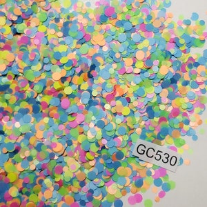 Party Popper Dot Mix Medium Polyester Glitter Tumblers Nails Craft Art Resin Shape Matte Opaque Bling Festival Body Party Confetti GC530