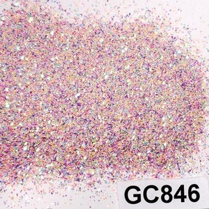 Funfetti Hexagon Extra Fine Polyester Glitter Color Shift Tumblers Nails Craft Art Resin Slime Opaque Iridescent 0.4mm 0.015 Festival GC846