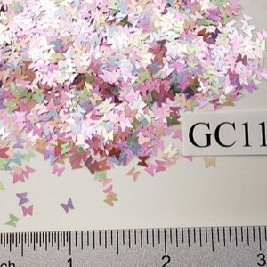 Butterfly Mix Polyester Glitter Tumblers Nails Craft Art Resin Shape Festival Pastel Pearlescent Opaque 0.125 3mm 1/8