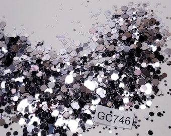 Hexagon Mix Medium Polyester Glitter Tumblers Nails Craft Art Resin Slime Opaque Festival GC746