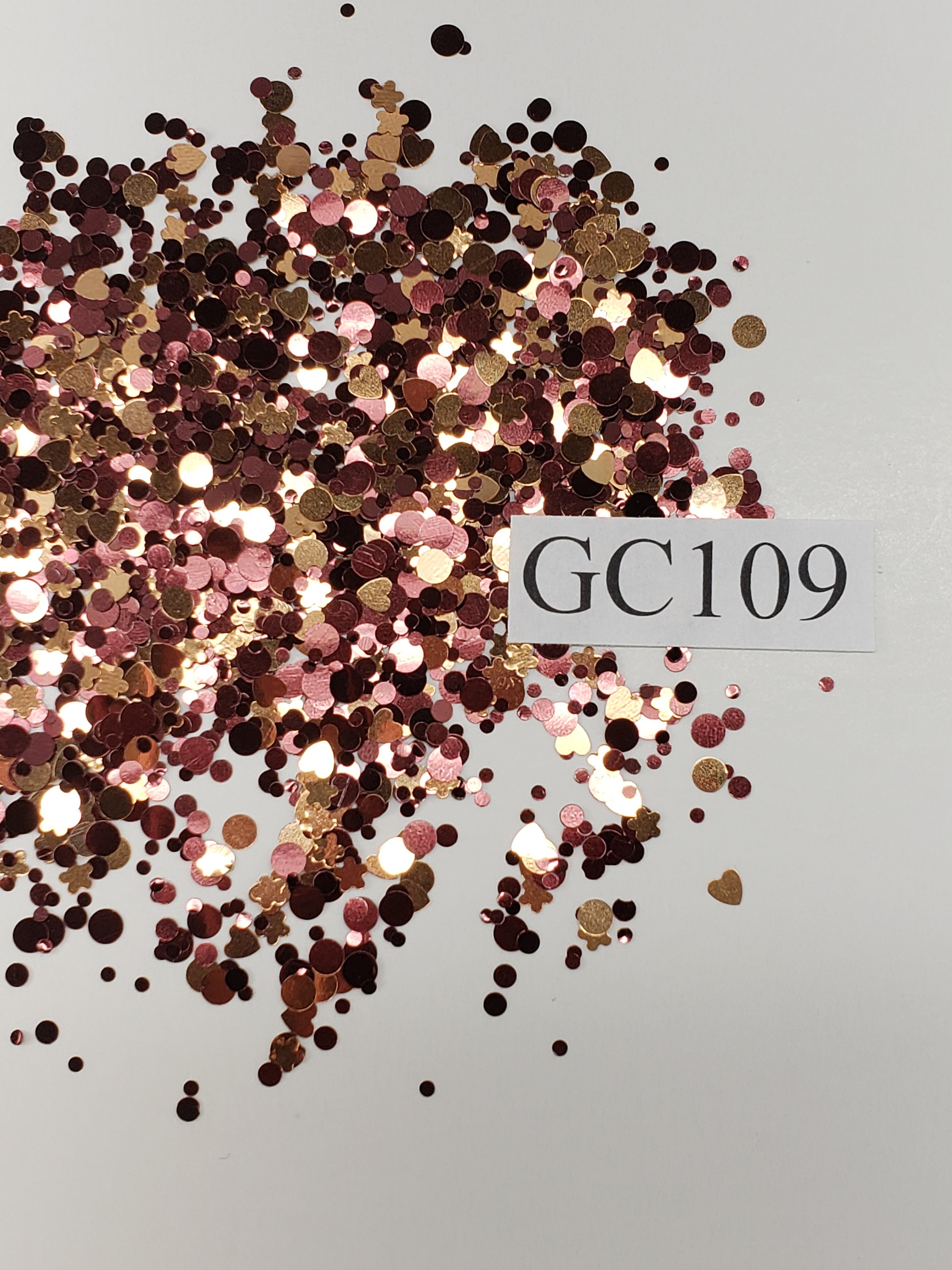2 Oz bag Funfetti custom mix glitter, round dot confetti glitter, holo –  GlitterGiftsAndMore