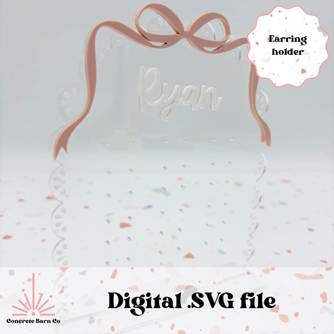 Acrylic Bow Baby Keepsake Bundle - SVG Digital Files -monthly ...