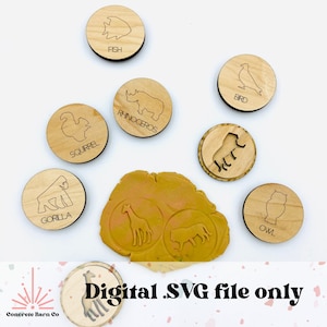 Knetmasse Stempel - Digitale Datei SVG - Wilde Tiere