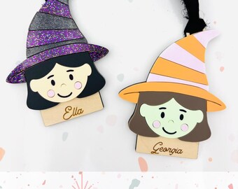 Halloween boo basket Tag - Witch - SVG digital file - Customizable