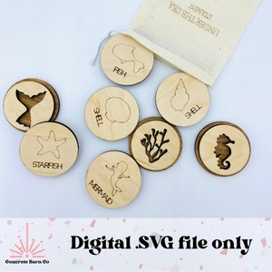 Knetmasse Stempel - SVG digitale Datei - Unter dem Meer