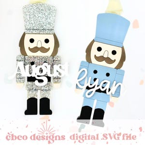 Quebra-nozes - Enfeite de árvore de Natal personalizado - Arquivo de corte digital SVG - Uso comercial