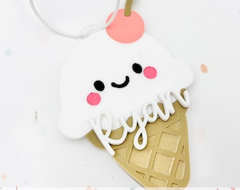 Summer bag tag - SVG digital file - Back to school - Ice Cream