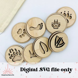 Knetmasse Stempel - Digitale Datei SVG - Fußabdrücke