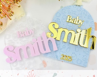 Baby's First Christmas - Personalized Christmas tree Ornament - SVG digital cut file - Commercial use