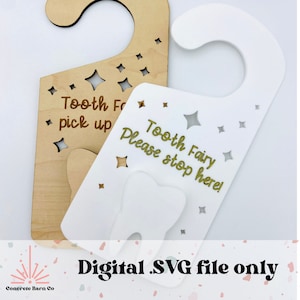 Tandenfee-deurhanger - kussenalternatief - digitaal SVG-bestand