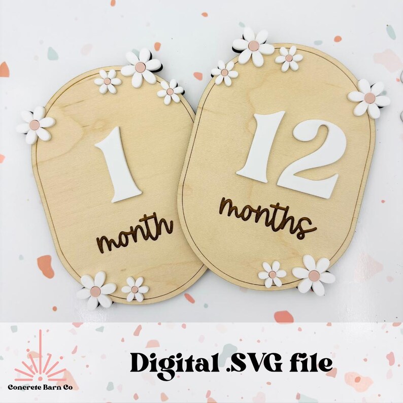 Daisy Nursery Bundle - SVG Digital Files - Decor - Birth Announcement ...