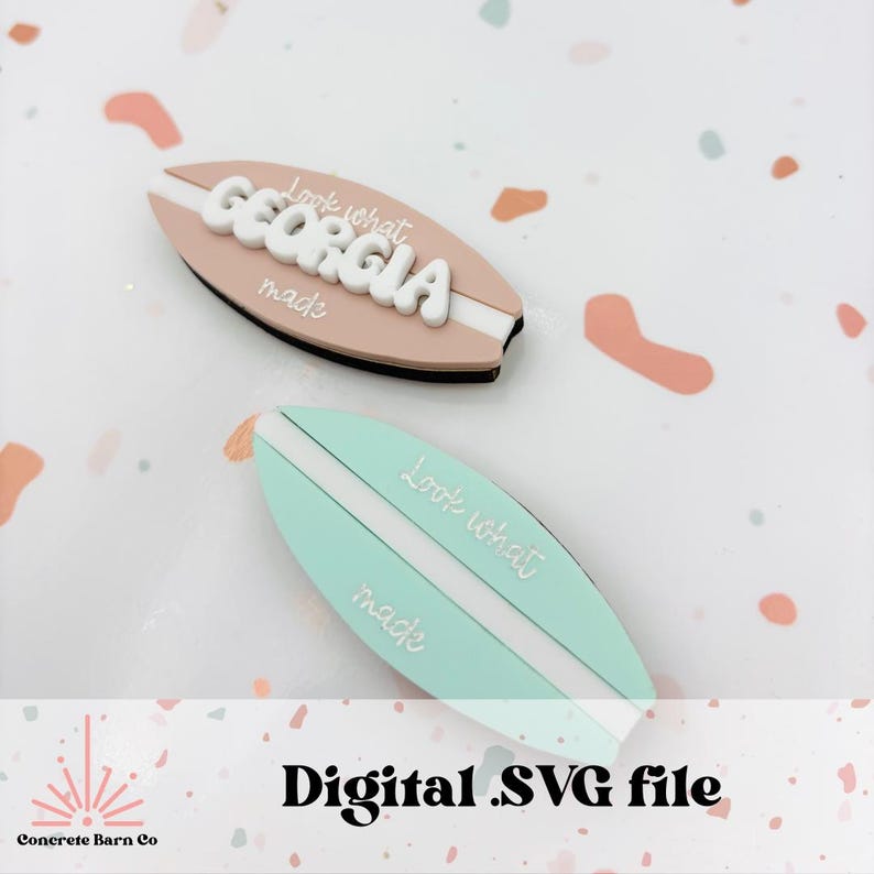 Surf Themed - Look What I Made Kid's Artwork Magnets - SVG Digital File ...
