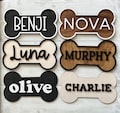 Personalized Dog Bone Name Sign: Dog Tag Crate Decor product logo