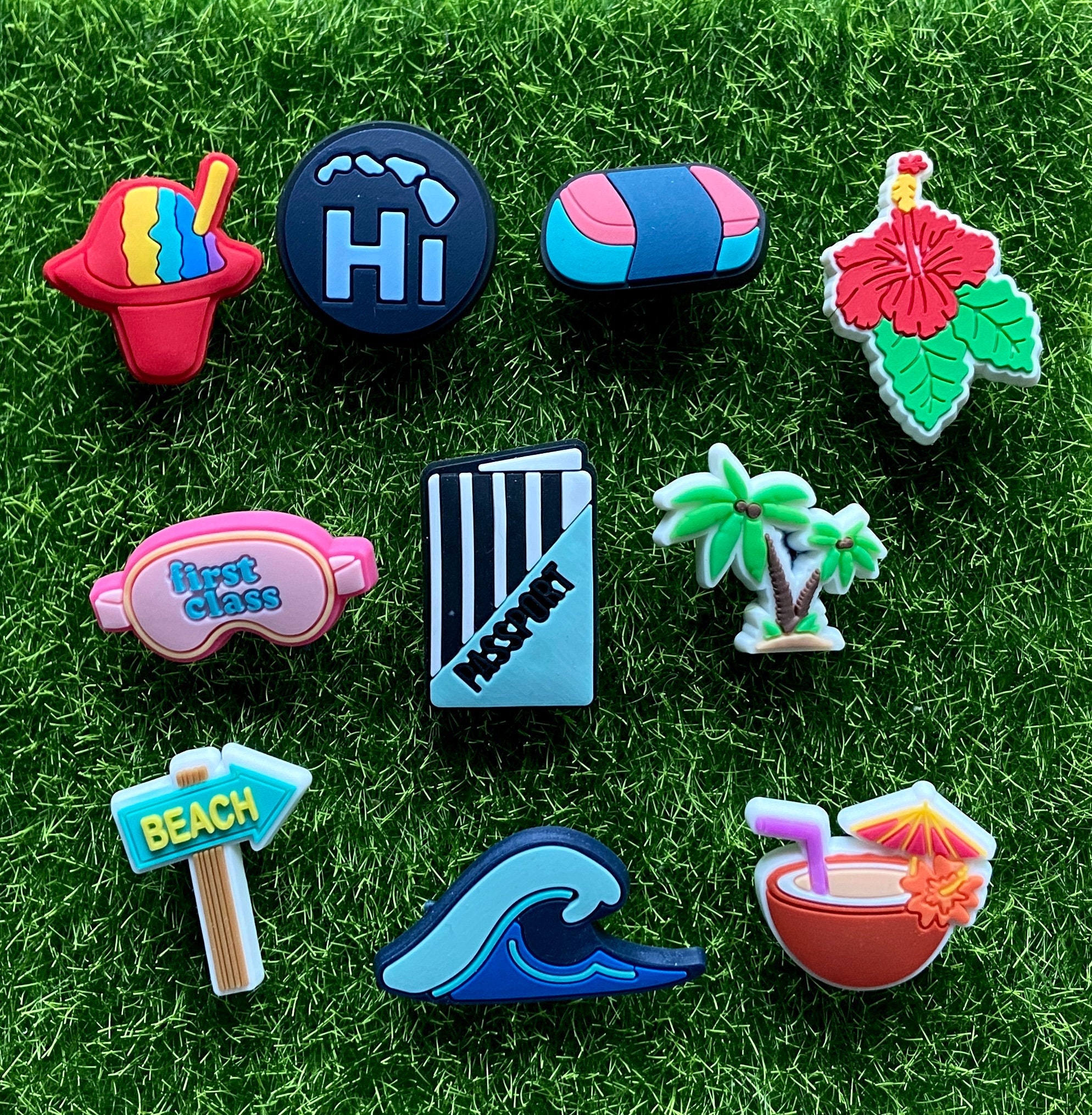 Summer Croc Charms Vacation Croc Charms Beach Croc Charms Etsy