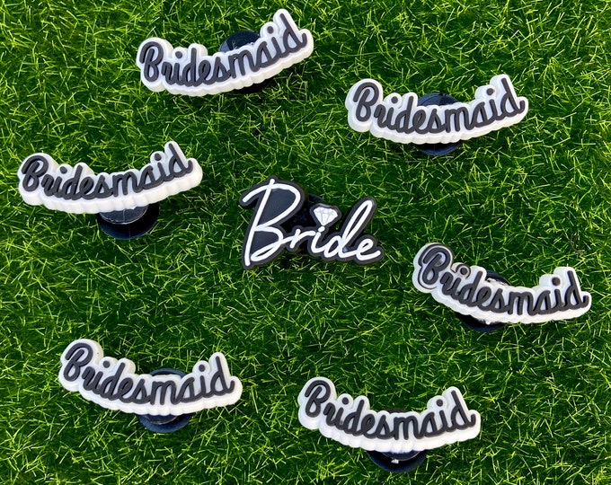 bridesmaid croc charms